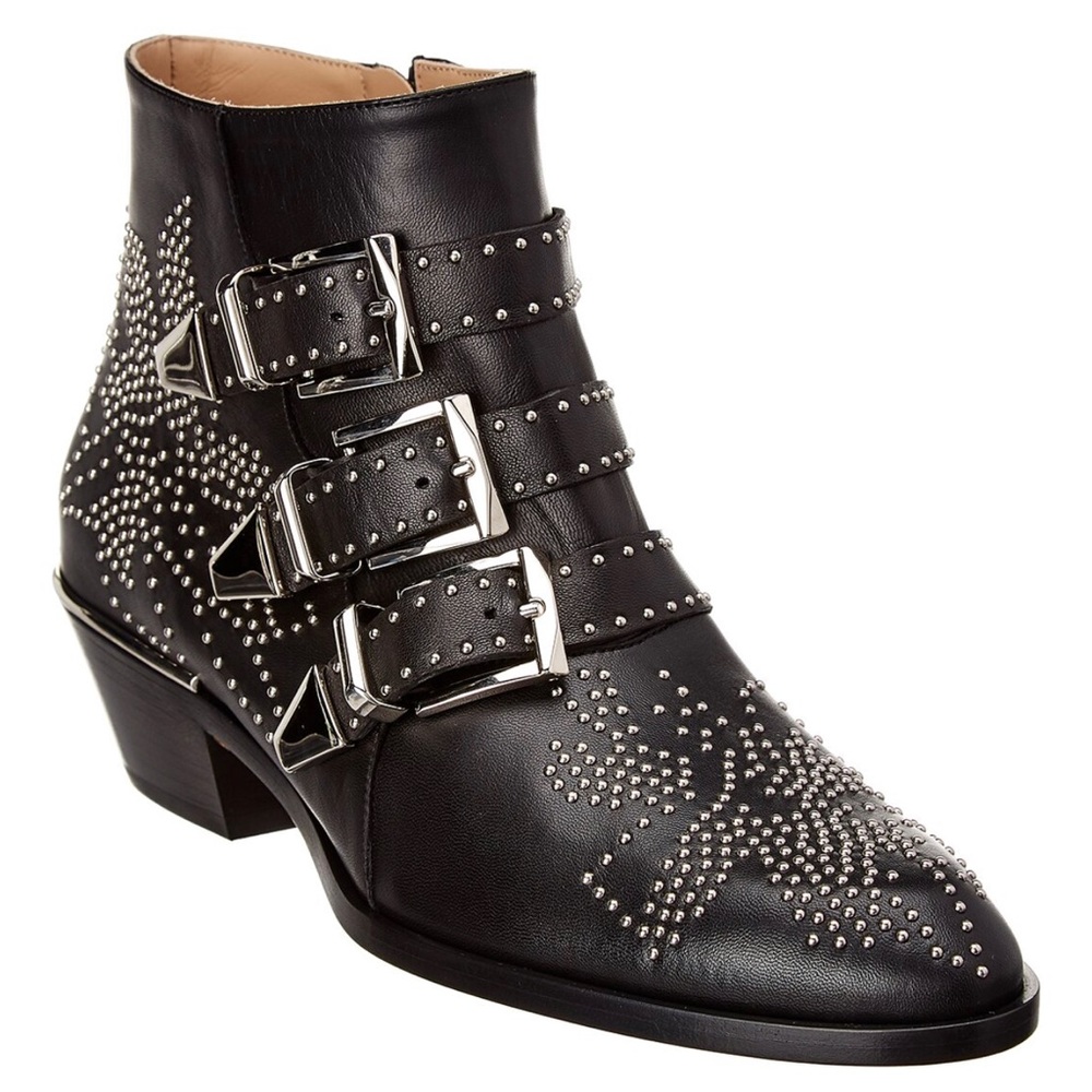 Chloé Susanna Studded Leather Bootie size IT 40/10